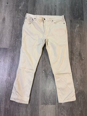Polo by Ralph Lauren Off-White Stretch Straight-Fit Pants